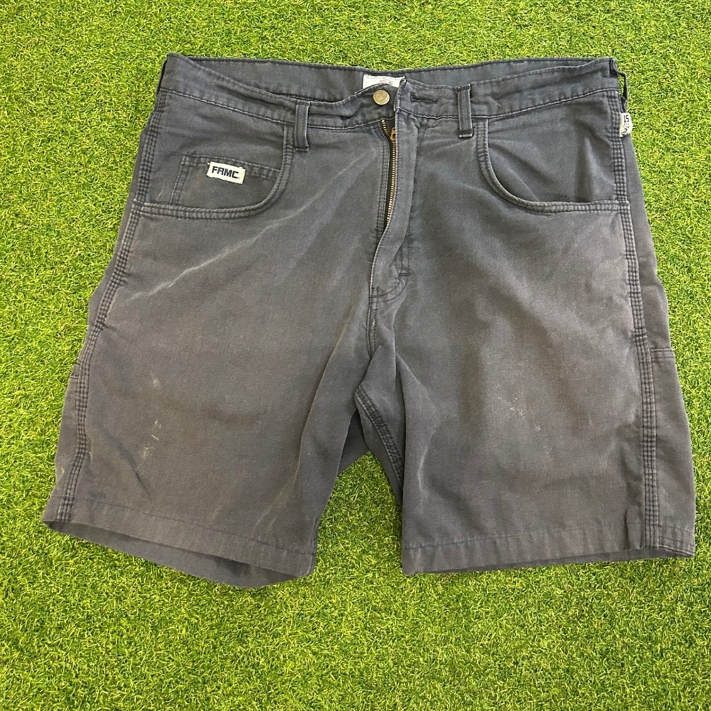 Tyndale FRMC Flame Resistant Work Shorts Mens Gray Arc Rated Utility Carpenter